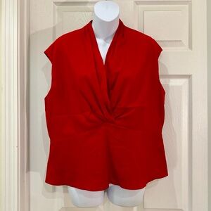Kasper Vibrant Red Women's Blouse | EUC | size 16